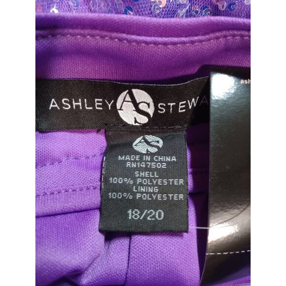 Ashley Stewart Shorts Ladies 18‎ Purple Sequin - Picture 5 of 6